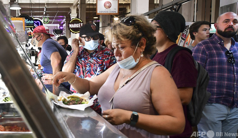 米LA、屋内のマスク着用義務再び 7日連続で新規感染者1000人超