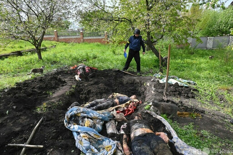 ロシア軍、ウクライナ東部の村で戦争犯罪か 目撃者が証言