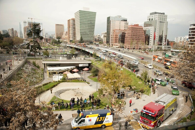 チリ首都の地下鉄駅で爆発、14人負傷 「テロ」と政府