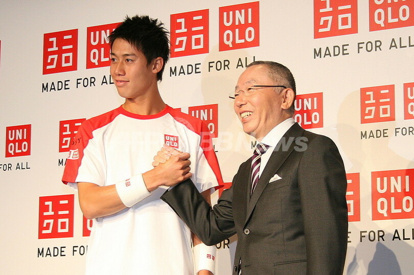 ユニクロ、プロテニスプレーヤーの錦織圭とスポンサー契約　共に世界1位を目指す