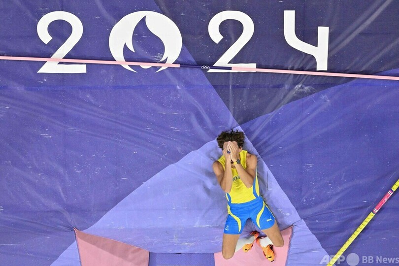 デュプランティス 世界新で男子棒高跳び連覇 パリ五輪