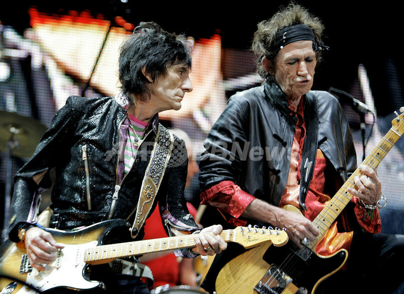 音楽か絵画か？ローリング・ストーンズのロン・ウッド、AFPのインタビューに応じる