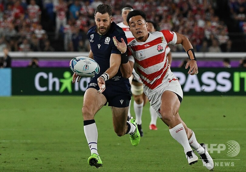 日本が歴史的なラグビーW杯8強、スコットランドを撃破