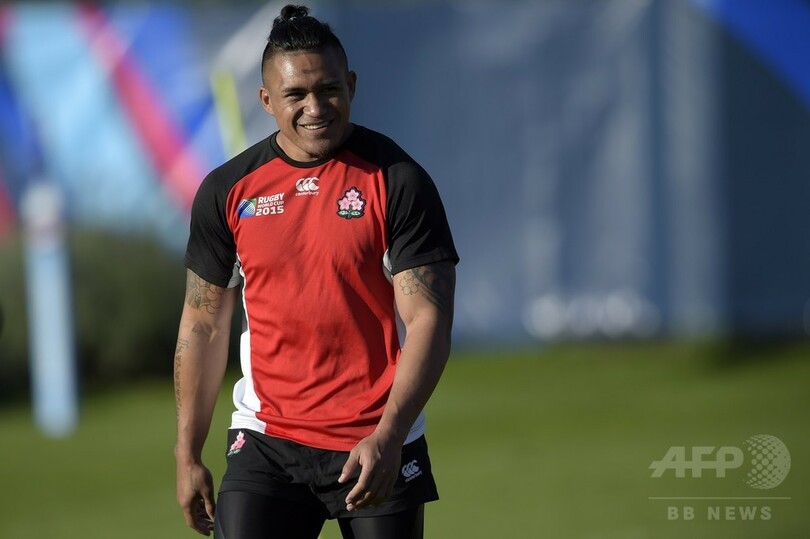 日本、スコットランド戦に向けトレーニング ラグビーW杯