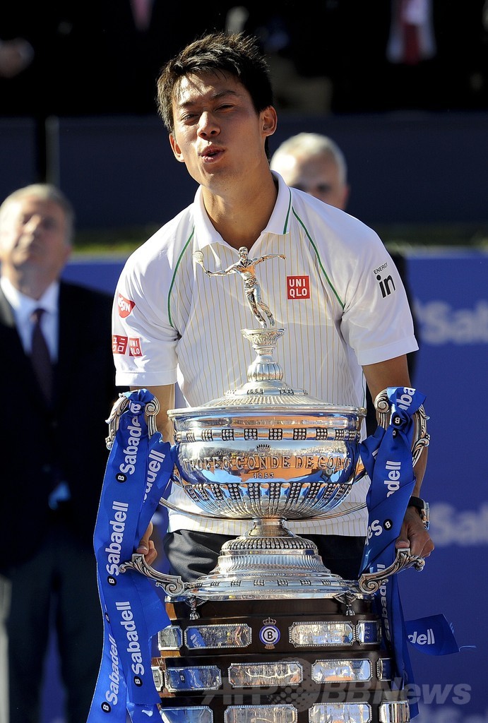 錦織がツアー5勝目、バルセロナ・オープン