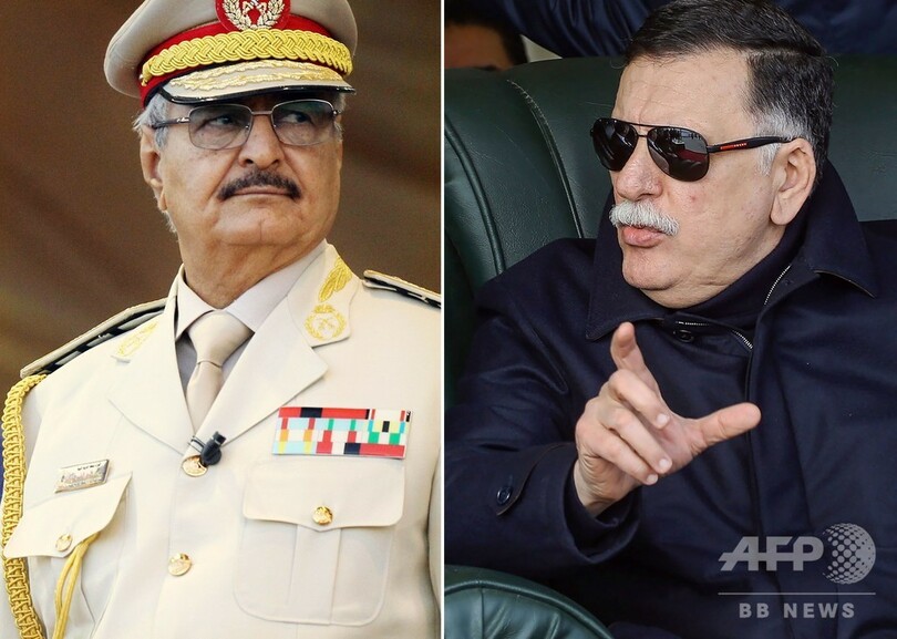 リビア、民兵組織率いるハフタル氏が首都への「進軍」命令