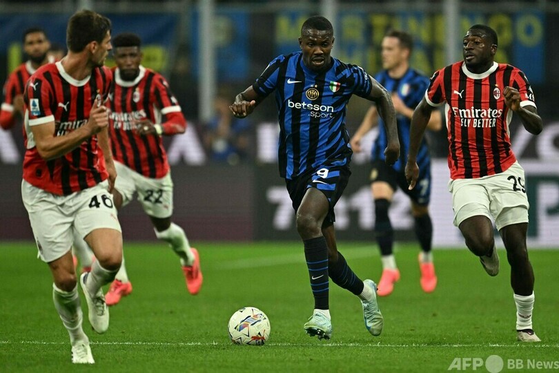 ミランがインテルに劇的勝利 ダービー連敗6でストップ