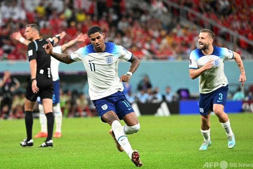 イングランド快勝でB組首位通過、ラシュフォード2得点 カタールW杯