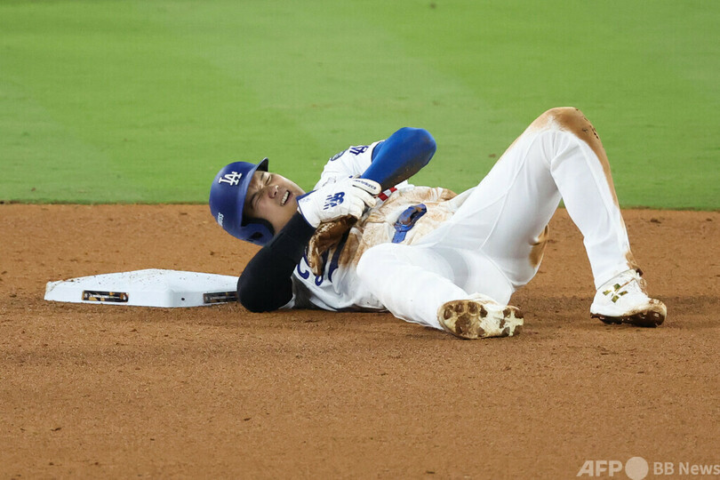 負傷の大谷、WS第3戦も出場へ ドジャース監督が示唆