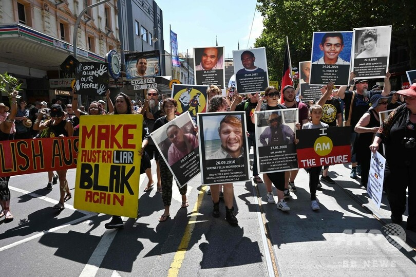オーストラリア建国記念日は「侵略の日」、抗議デモに数千人