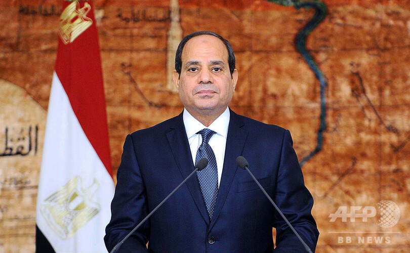 インターネット統制強化法に署名、エジプトのシシ大統領