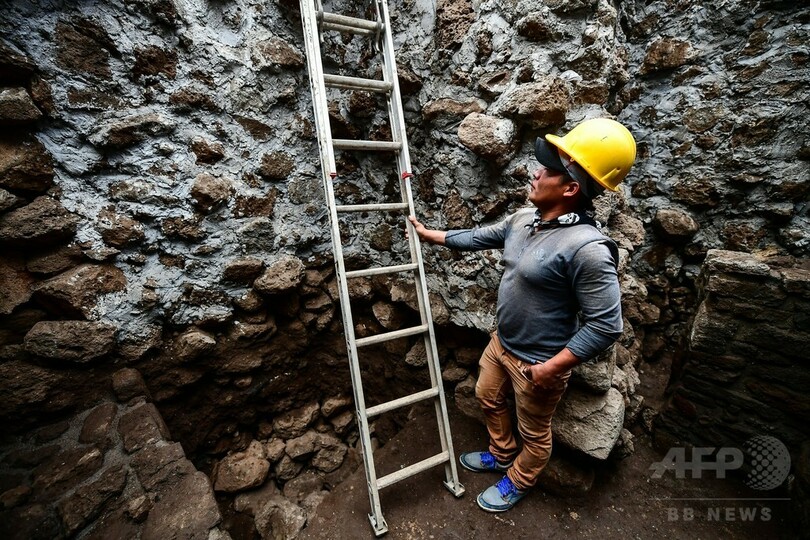 メキシコ地震で被災のアステカ遺跡、中から新たな神殿見つかる