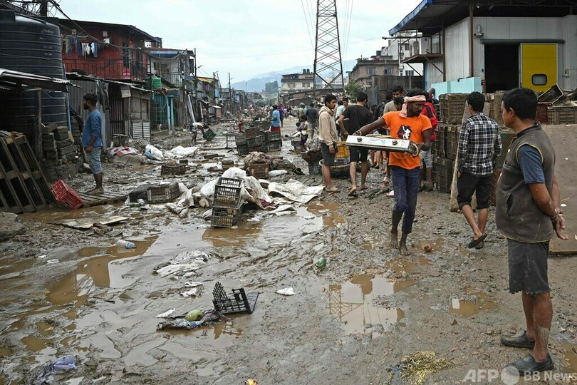 ネパール洪水死者、170人に 行方不明は42人