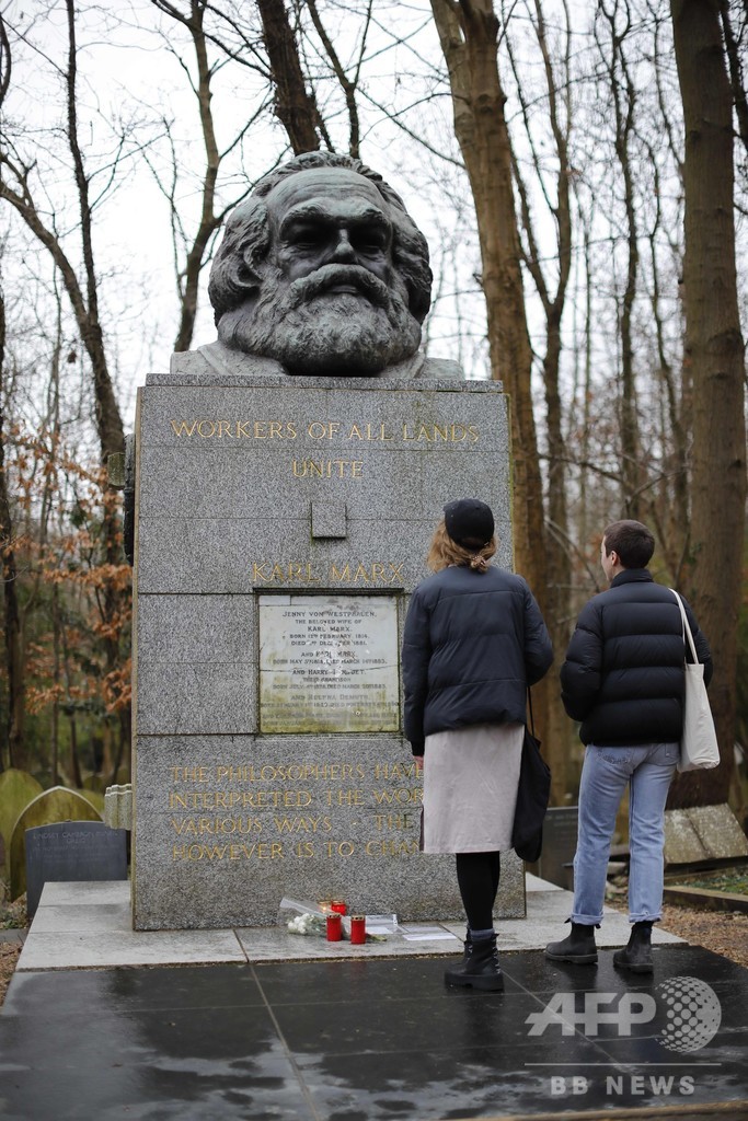 英ロンドンのマルクス墓が破損 意図的に損壊か