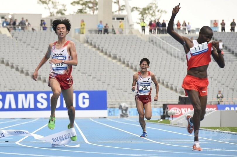 男子マラソンで松村が銀、川内が銅 アジア大会