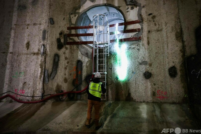 【今日の1枚】パリの「地下神殿」、五輪に向けて建設中 仏