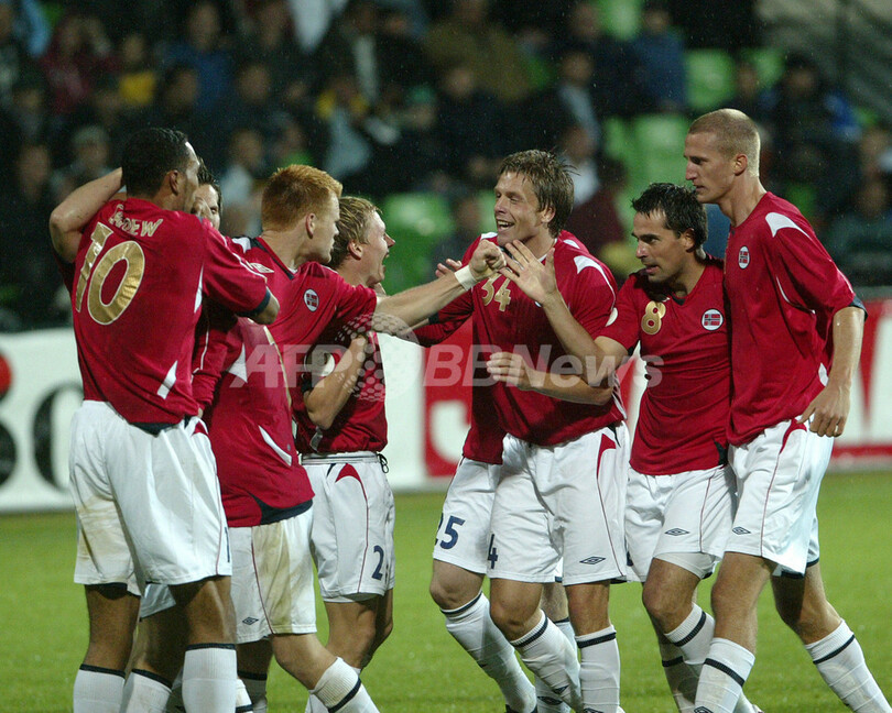 ＜サッカー 欧州選手権2008・予選＞ノルウェー モルドバに勝利