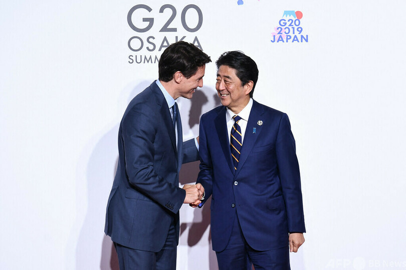 カナダ首相、安倍氏を追悼「世界は志ある偉大な人物を失った」
