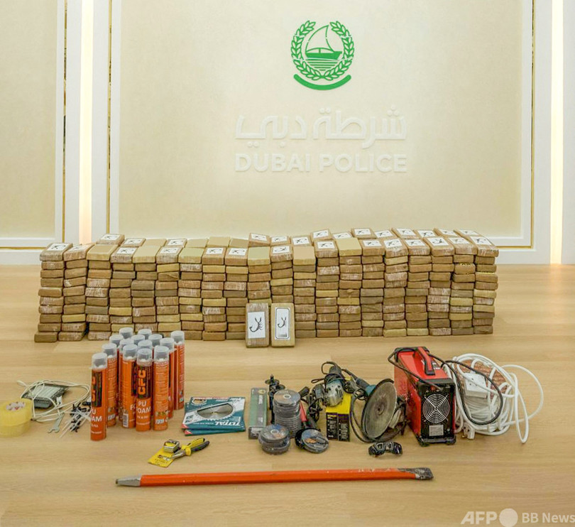 ドバイ、コカイン500キロ押収 末端価格152億円相当