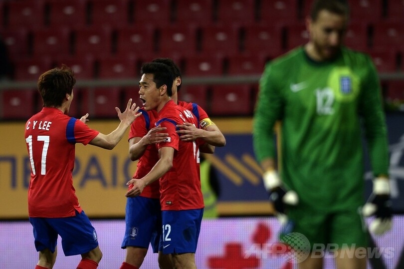 韓国が敵地でギリシャに勝利、サッカー国際親善試合