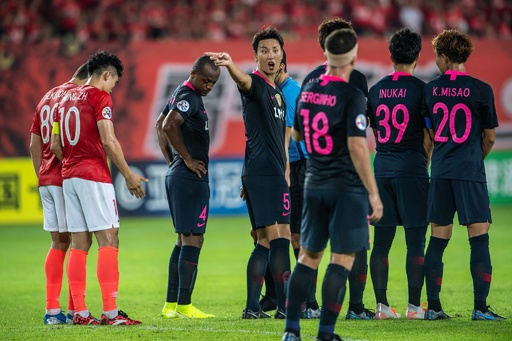 王者鹿島は広州恒大とスコアレスドロー、ACL準々決勝第1戦 写真8枚