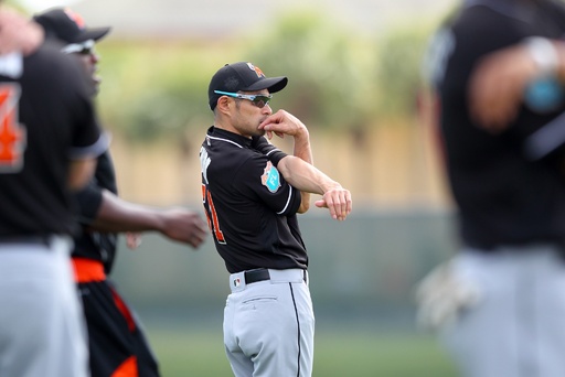 マーリンズのイチローがキャンプイン、大リーグ16年目 写真24枚 国際