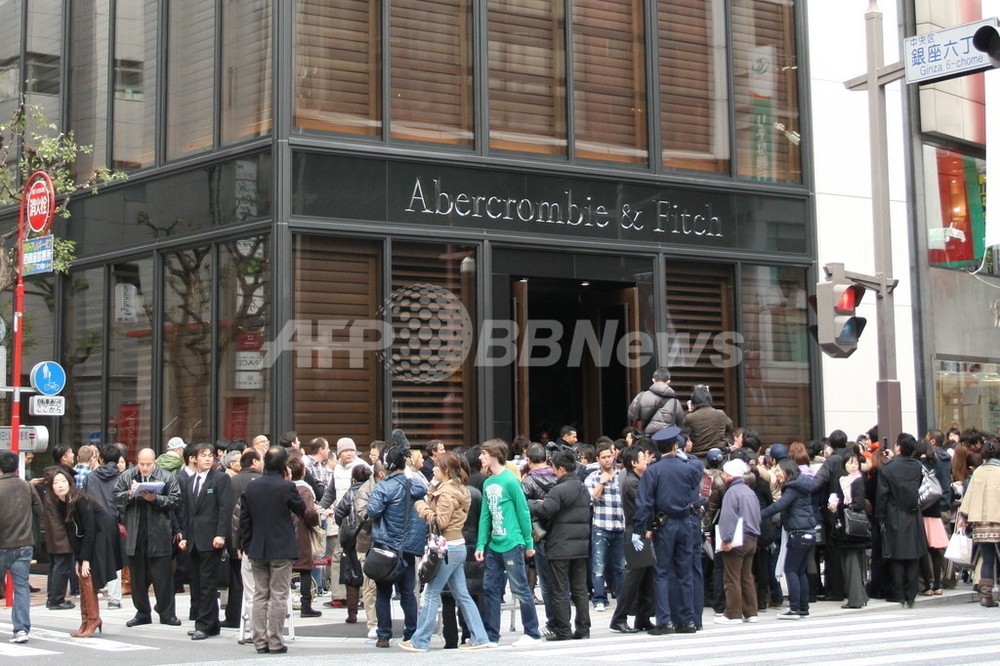 アバクロンビー フィッチ アジア第1号店が銀座にオープン 写真12枚 国際ニュース Afpbb News