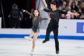 フィギュアスケート世界選手権、ペア・フリースケーティング（FS）。演技に臨む三浦璃来/木原龍一組（2024年3月21日撮影）。(c)Geoff Robins / AFP