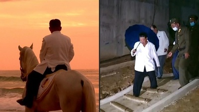 動画:金正恩氏、白馬で疾走 北朝鮮プロパガンダ映像の狙いは
