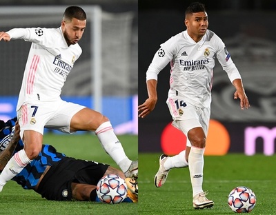 レアル、アザールとカゼミーロが新型コロナ陽性で離脱