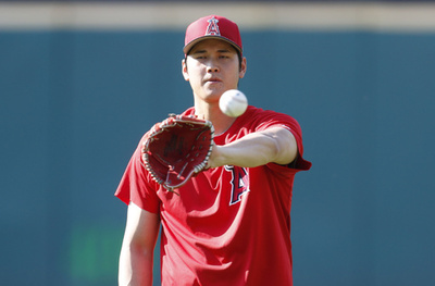 大谷が春季キャンプでキャッチボール、靱帯再建手術後では初