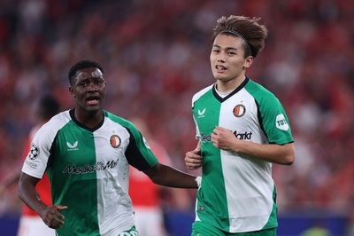 上田綺世CL初ゴールのフェイエ快勝、セルティックは敵地でドロー