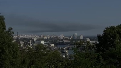 字幕:ウクライナ広範囲で停電 ロシアが大規模攻撃