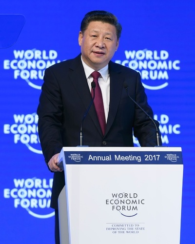 習主席、保護主義に警鐘 トランプ新政権にらみ、ダボス会議で講演