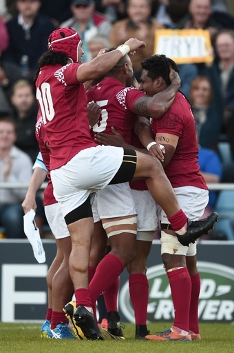 ラムの2トライなどでトンガがナミビア下す、ラグビーW杯