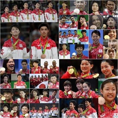 日本勢のメダル獲得は過去最多の計41個、リオデジャネイロ五輪