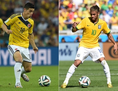 ネイマールとロドリゲスが激突、準々決勝の鍵はチームプレー