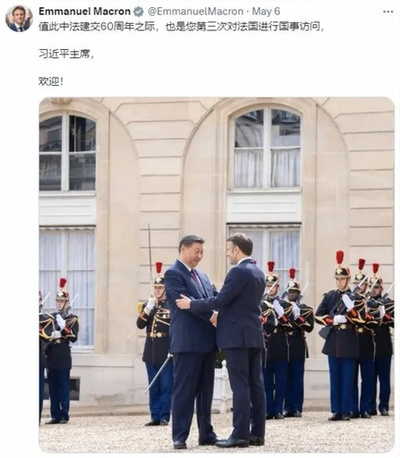 「習主席おもてなしできてうれしかった」 マクロン仏大統領が中国語で連続投稿