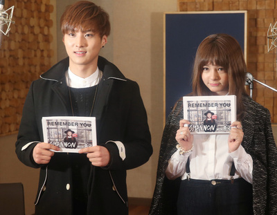 シャノンとSPEEDのジョングク、CDの発売記念イベントに出席