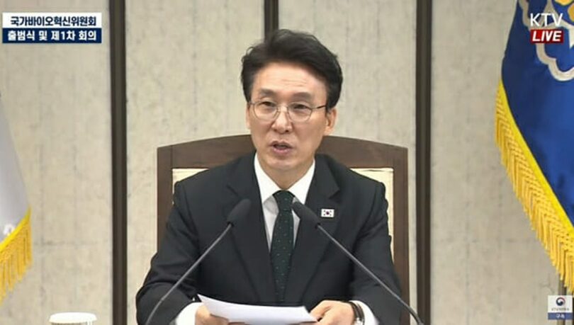 韓国のキム・ミンソク（金民錫）首相＝KTVキャプチャ(c)KOREA WAVE