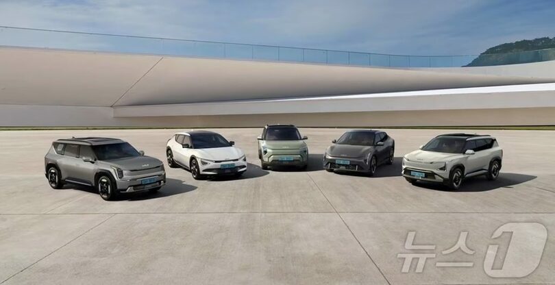 起亜のEVラインアップ＝2026年1月22日、現代自動車・起亜提供(c)news1