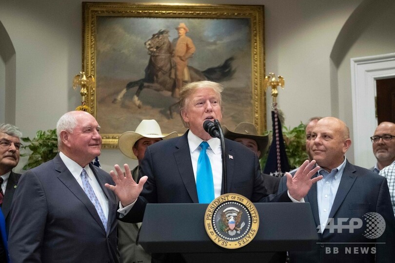 トランプ氏、米中貿易戦争とファーウェイ問題を初めて関連付け