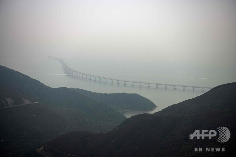 世界最長の海上橋、中国で開通式 香港・マカオ・珠海つなぐ55キロ