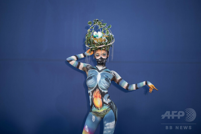 体が生きたキャンバスに、ボディーペインティングの祭典 韓国