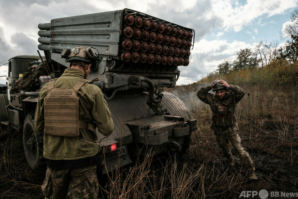 武器は旧ソ連製ロケット砲 ウクライナ前線 写真18枚 国際ニュース