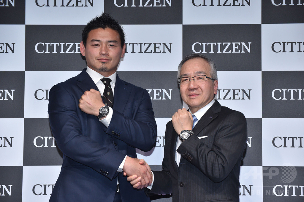 「シチズン」ブランドアンバサダーに五郎丸選手を起用