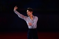 ソチ冬季五輪、フィギュアスケート・エキシビションの演技に臨む高橋大輔（Daisuke Takahashi、2014年2月22日撮影）。(c)AFP/JOHN MACDOUGALL