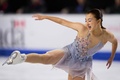 23-24フィギュアスケートグランプリ（GP）シリーズ第2戦、スケートカナダ、女子シングル・ショートプログラム（SP）。演技に臨む坂本花織（2023年10月27日撮影）。(c)Geoff Robins / AFP