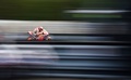 世界ロードレース選手権、第10戦チェコGP、MotoGPクラス決勝。レースに臨むレプソル・ホンダのマルク・マルケス（2019年8月4日撮影）。(c)Michal CIZEK / AFP