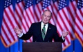 米ニューヨークで支持者を前に演説するマイケル・ブルームバーグ前ニューヨーク市長（2020年3月4日撮影）。(c)Johannes EISELE / AFP